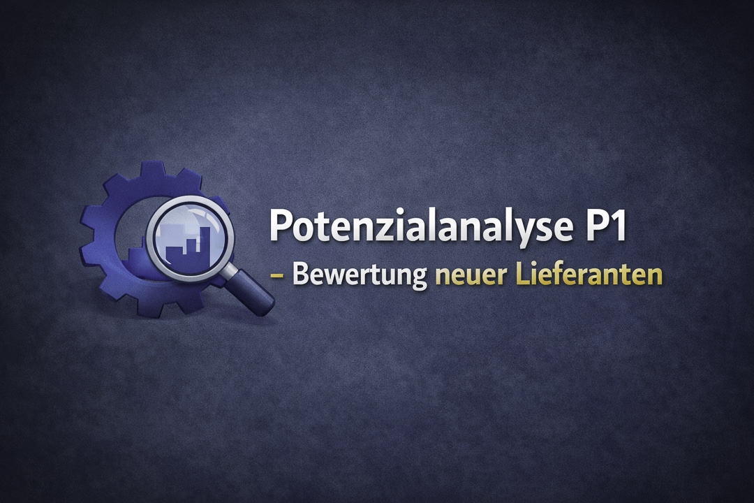 Potenzialanalyse P1 – Bewertung neuer Lieferanten