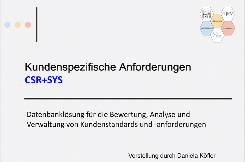 Video CSR-SYS Dokumento