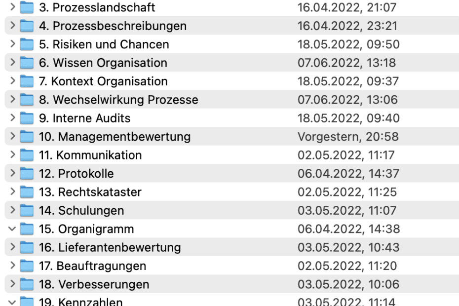 Erstellung Management Handbuch