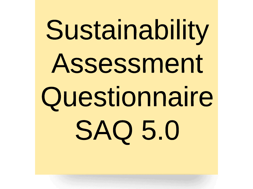 Sustainability Assessment Questionnaire SAQ 5.0