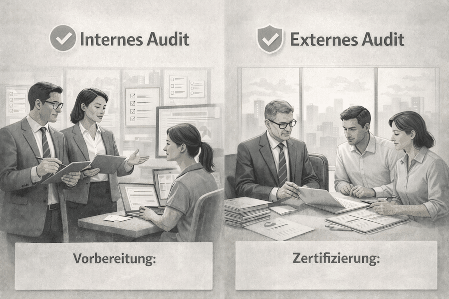 Internes Audit und Zertifizierungsaudit – Übersicht