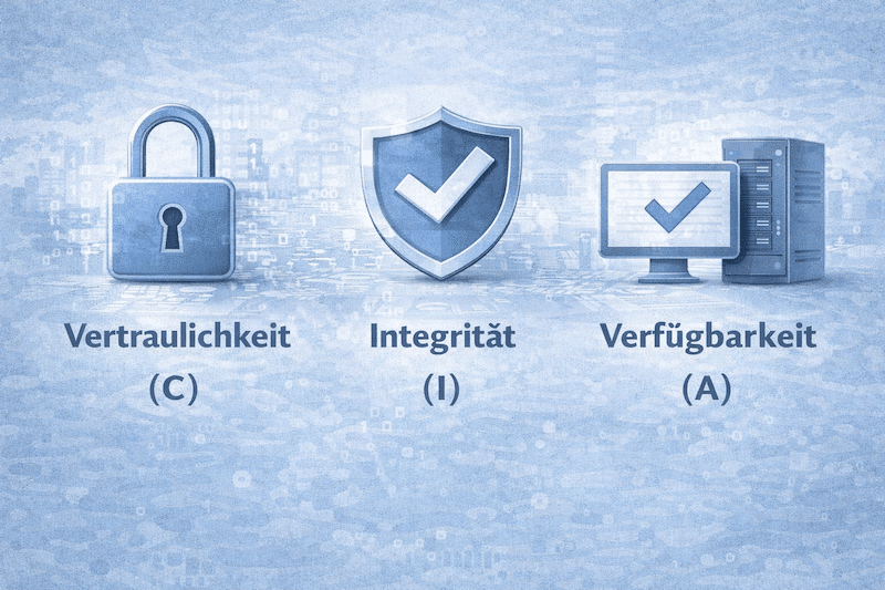Schutzziele Vertraulichkeit, Integrität und Verfügbarkeit