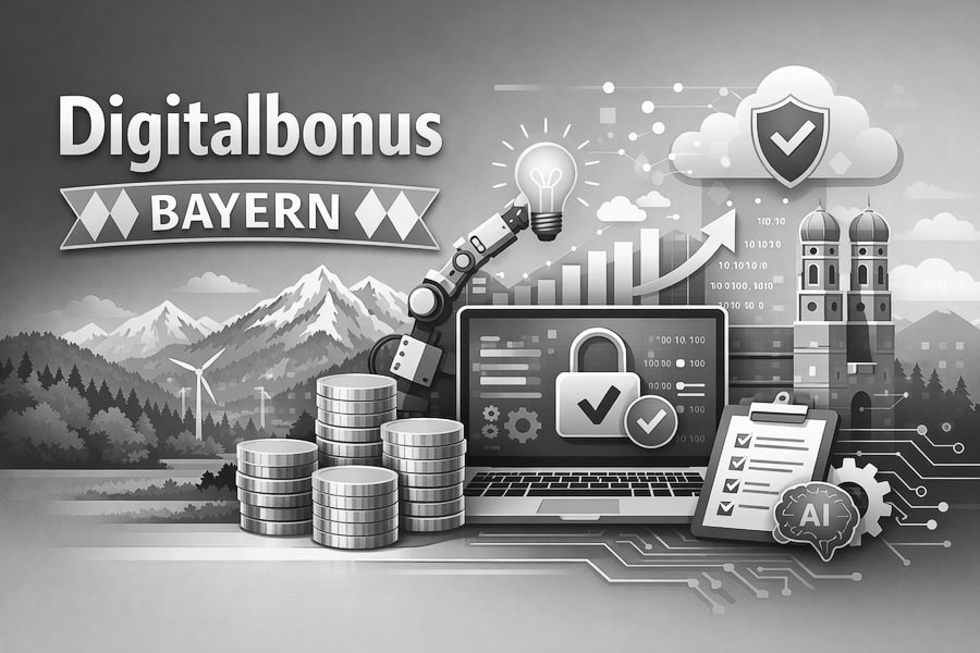 Digitalbonus Bayern KMU ISO 27001 und ISO 42001