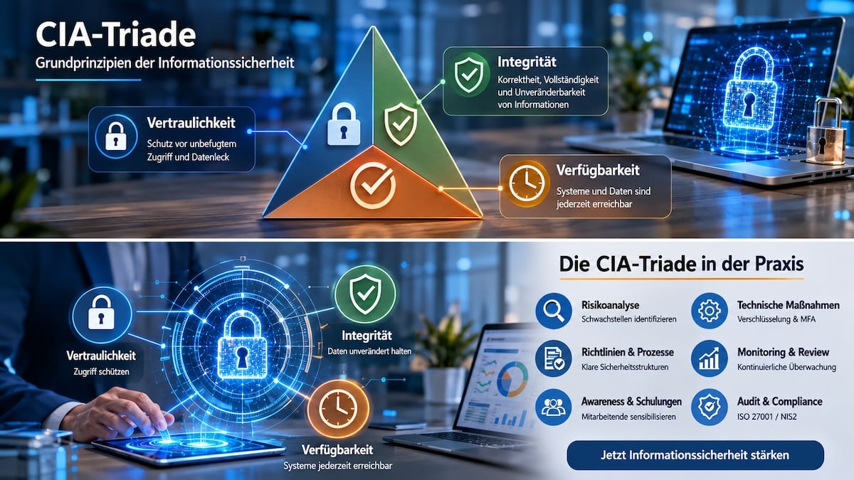 Vertraulichkeit Integrität Verfügbarkeit