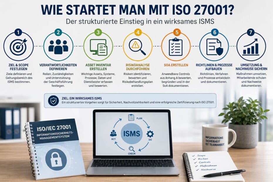 Wie startet man mit der ISO 27001